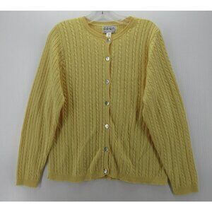 VTG Sweater Large Knitty Gritty Cardigan Pastel Preppy Cottagecore